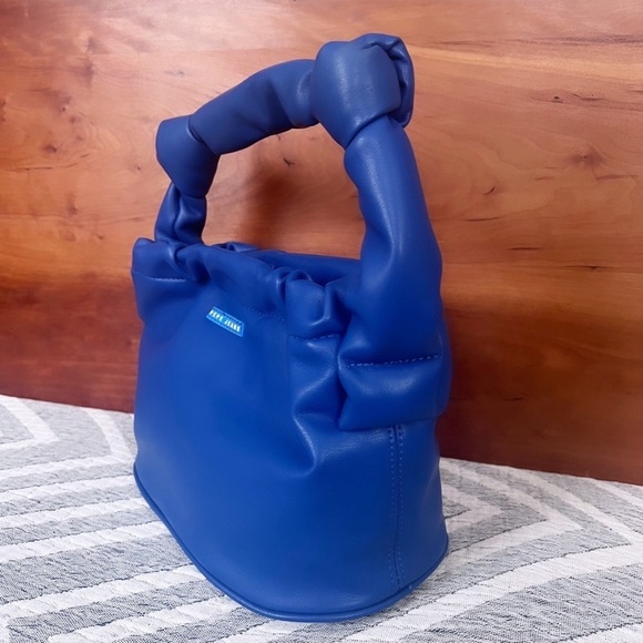 PEPE JEANS “Sweet Bag” Royal Blue Vegan Leather Mini Shoulder / Crossbody Bag - Picture 4 of 15